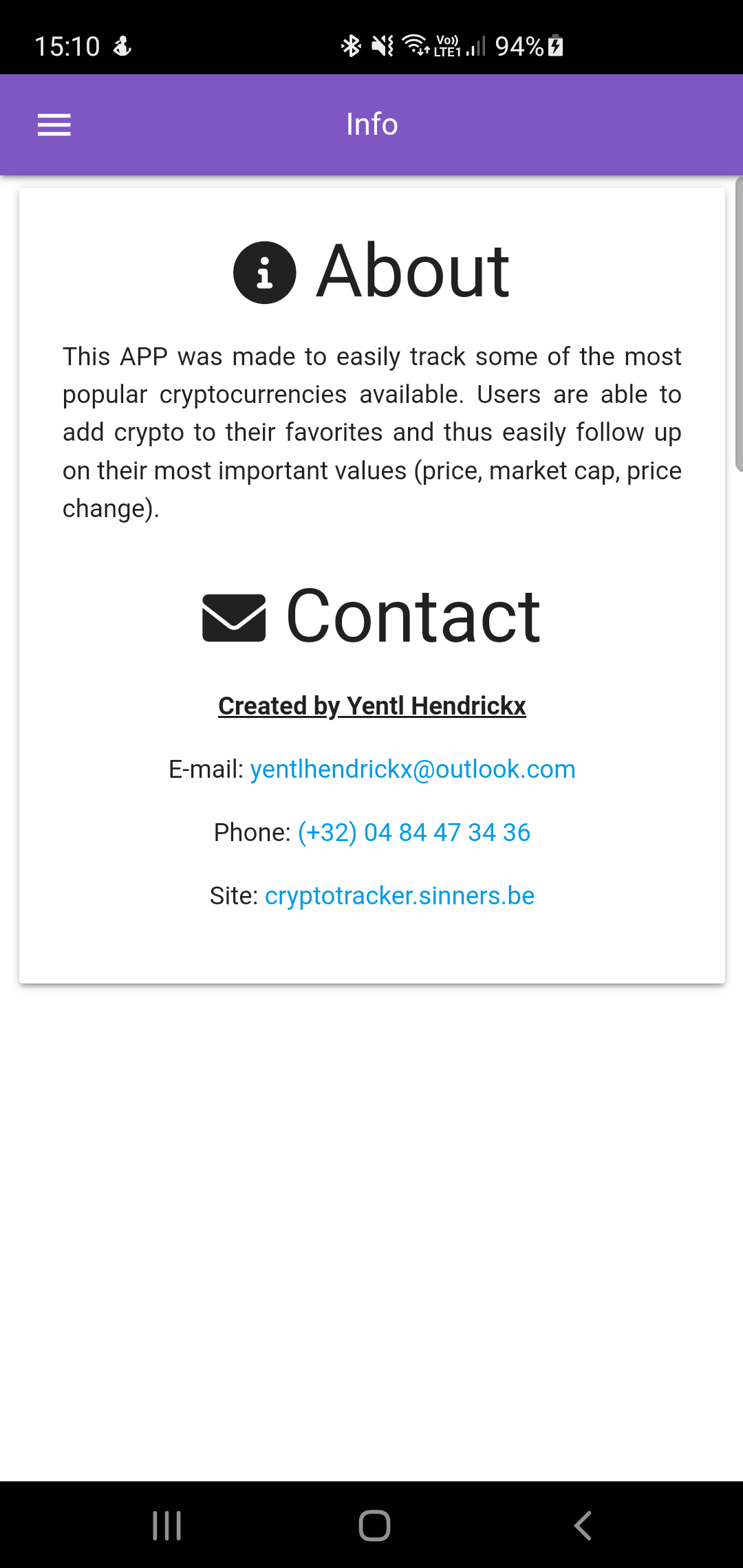 Crypto Tracking