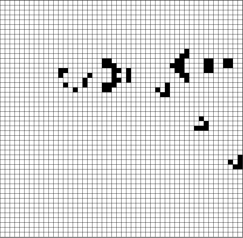 Grid after several iterations